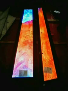 Music-Responsive Custom-Shaped Illuminated Panel Art Installation