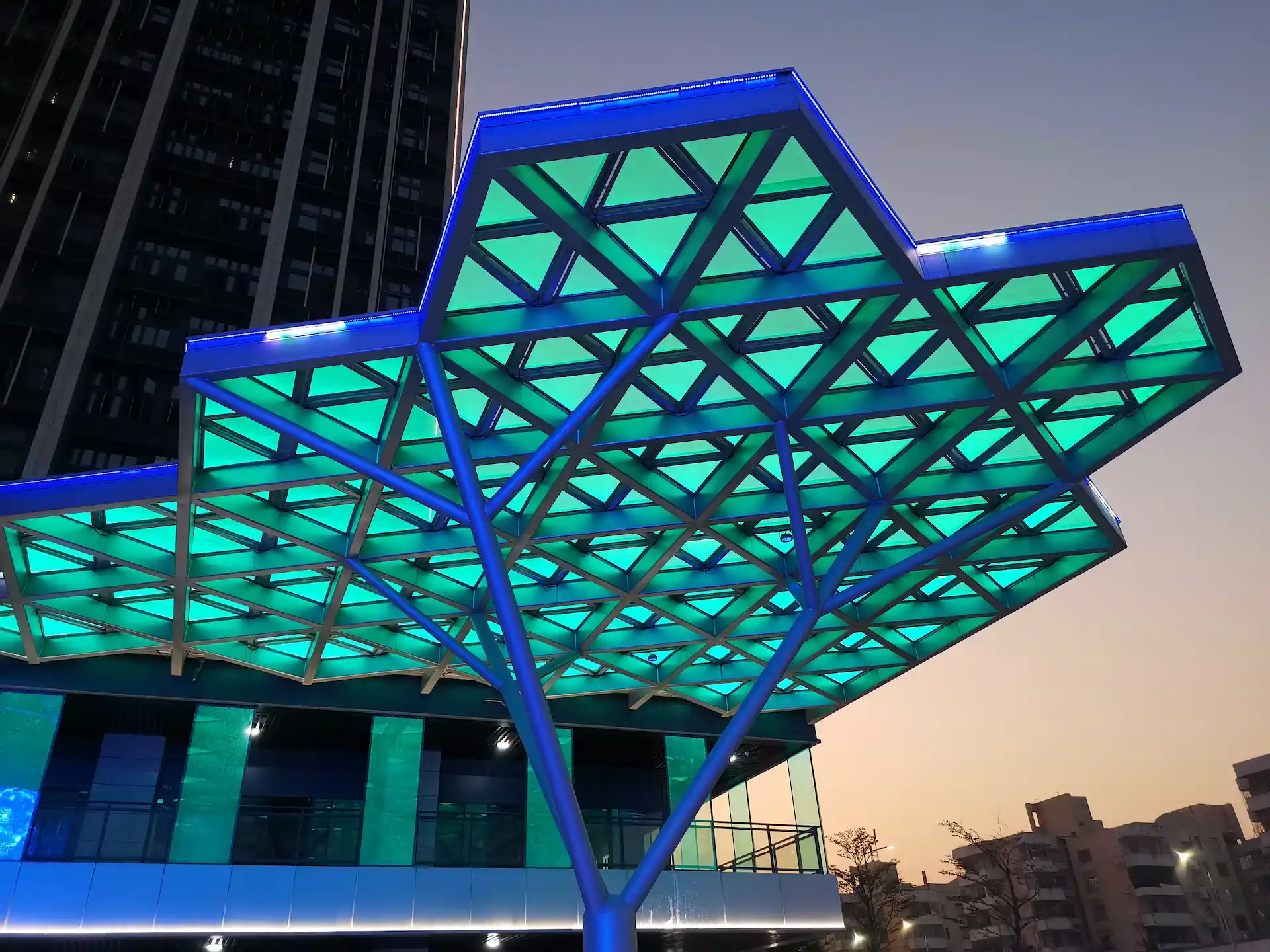 Large-Scale Architectural Facade Lighting Panel Project