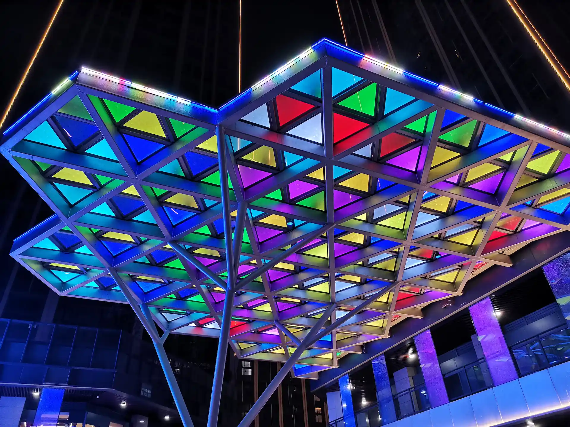 Large-Scale Architectural Facade Lighting Panel Project