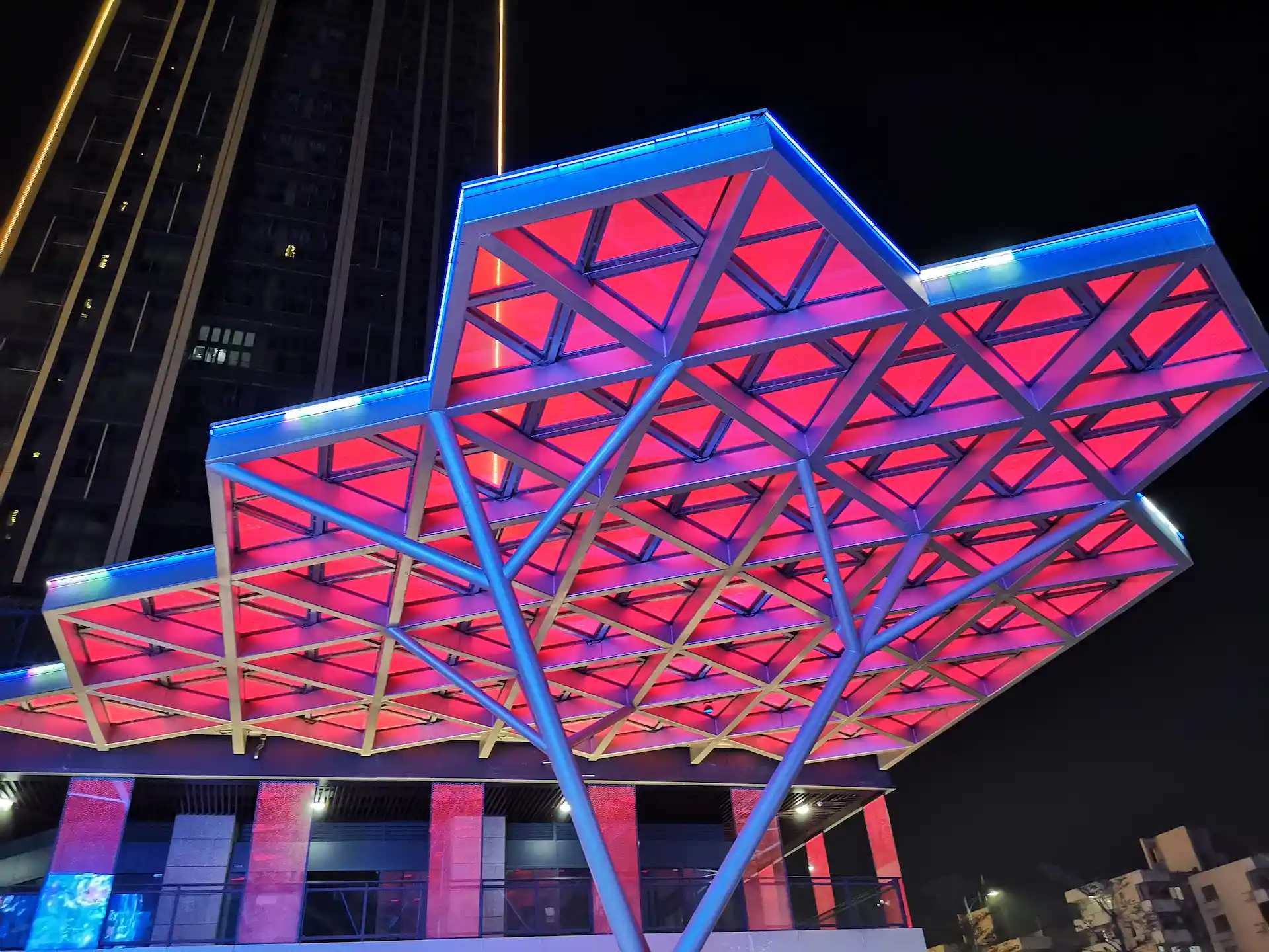 Large-Scale Architectural Facade Lighting Panel Project