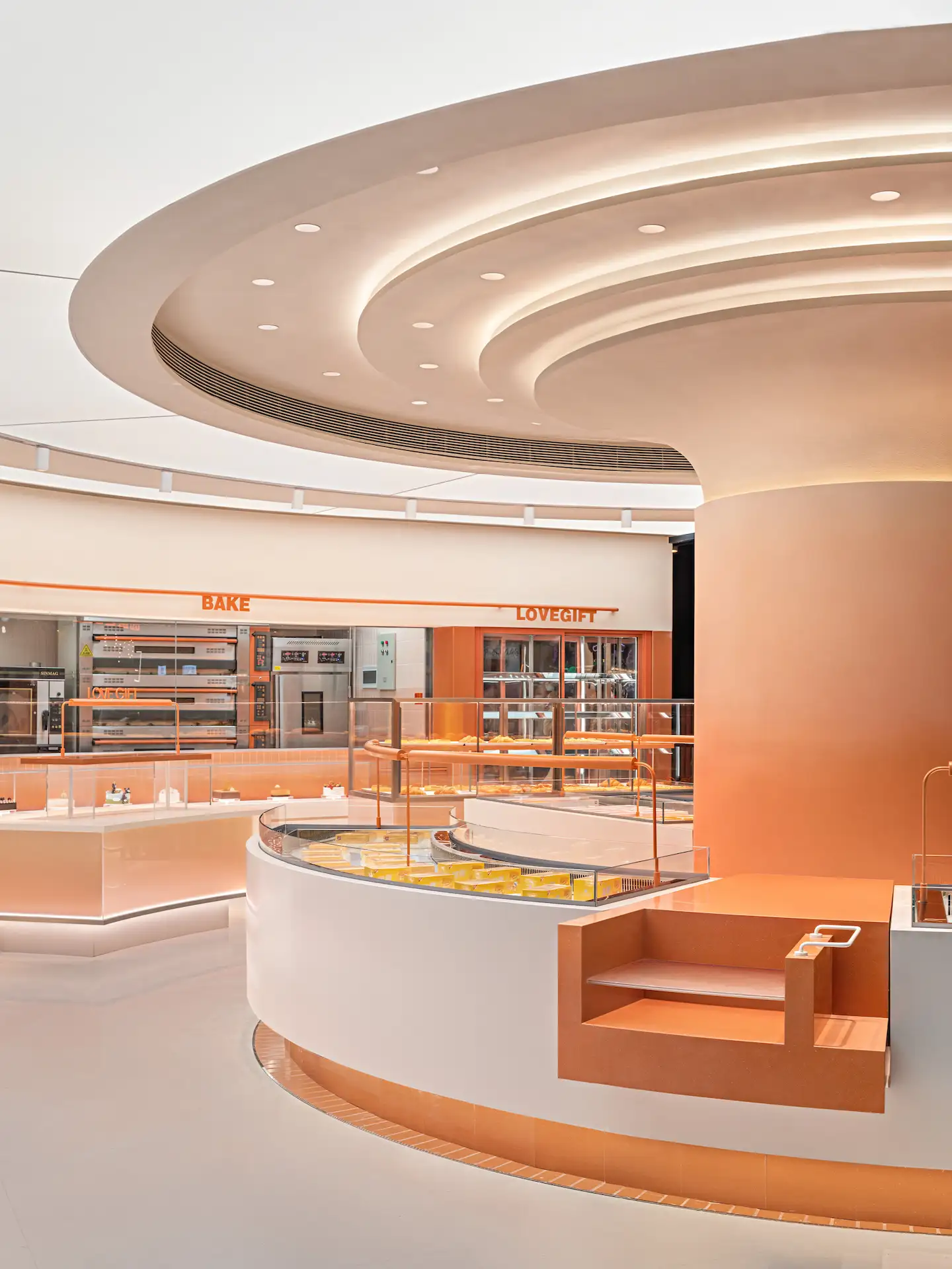 Tension Fabric Light Box Ceiling Application for a Bakery Brand