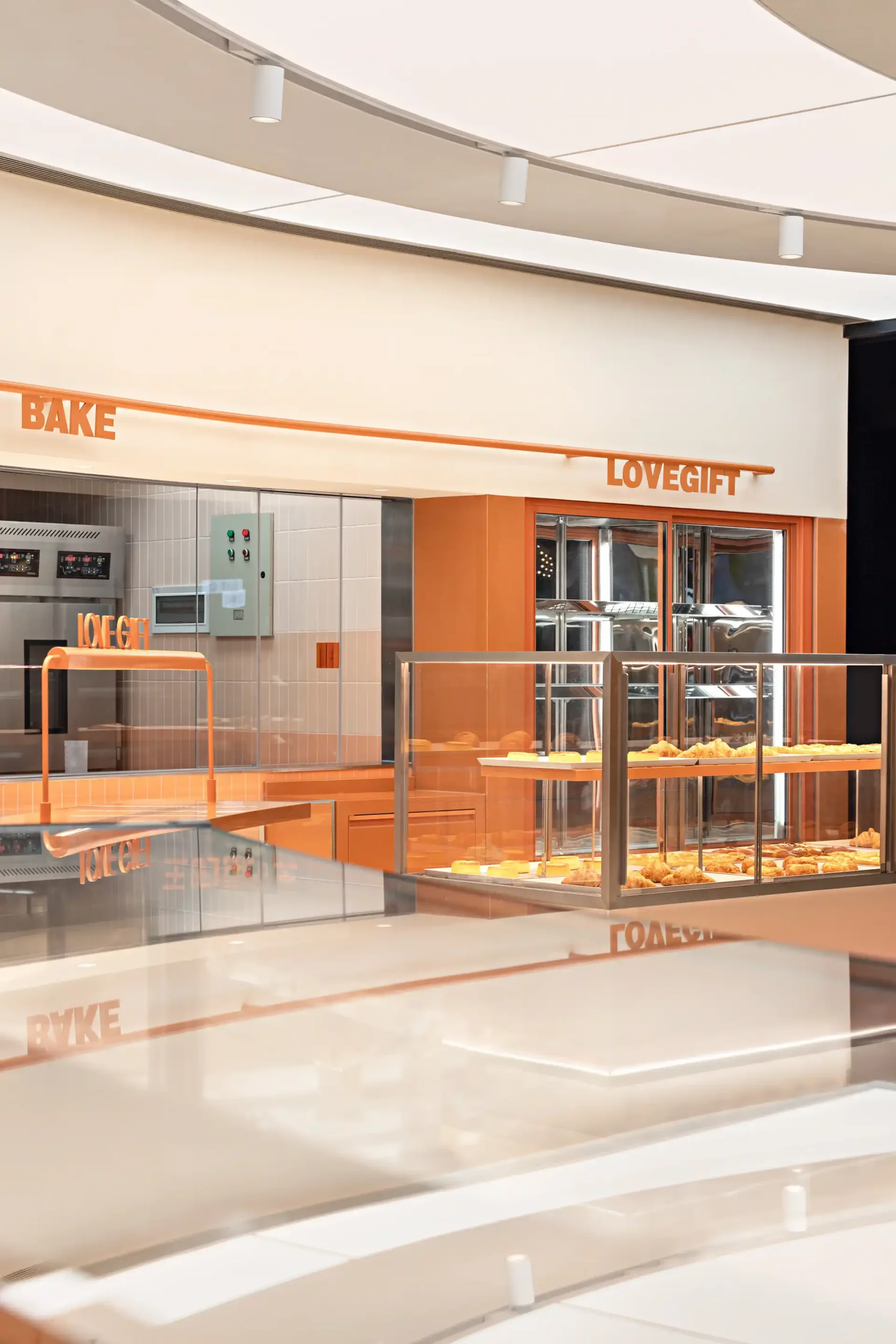 Tension Fabric Light Box Ceiling Application for a Bakery Brand