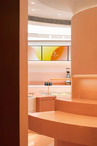 Tension Fabric Light Box Ceiling Application for a Bakery Brand