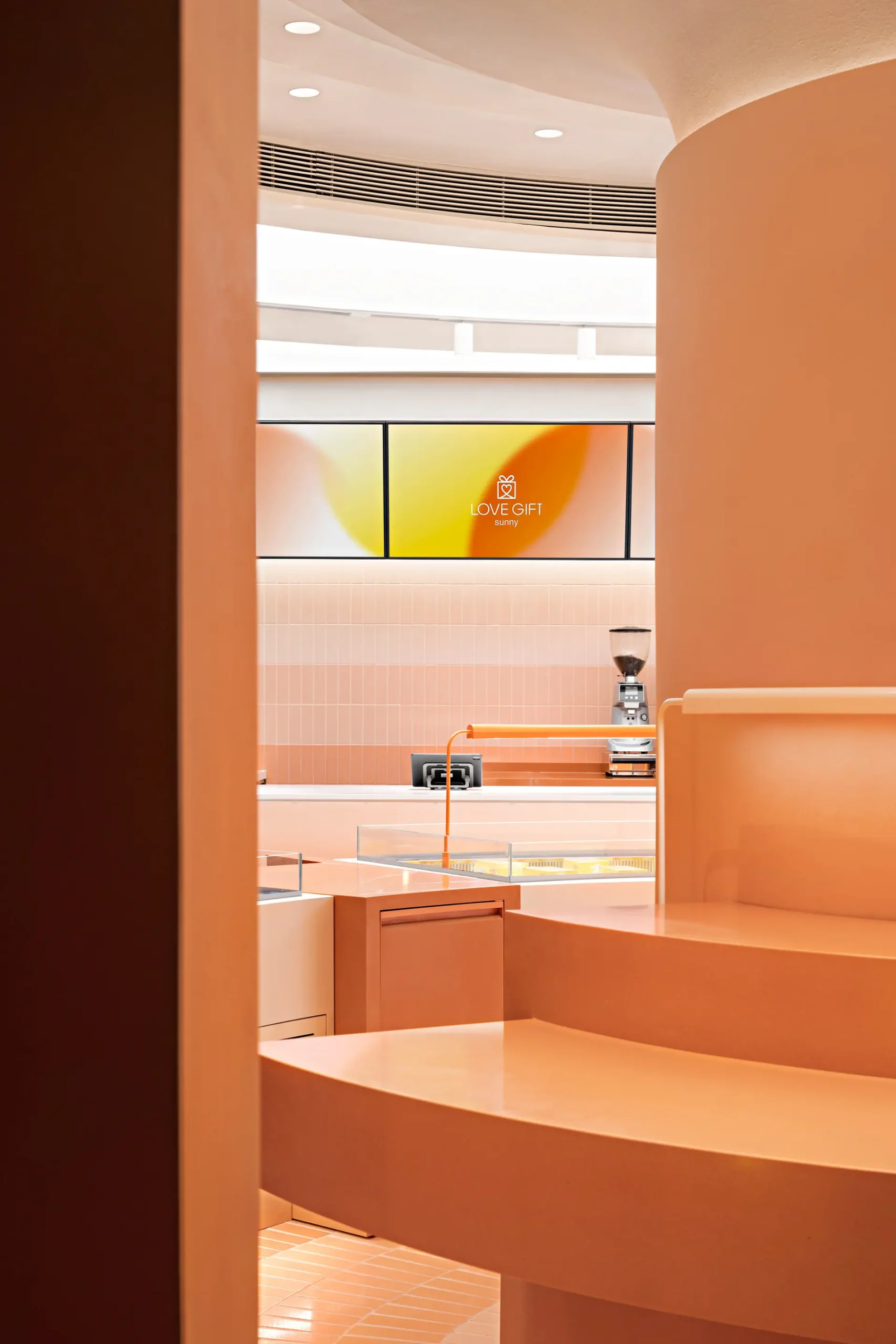 Tension Fabric Light Box Ceiling Application for a Bakery Brand