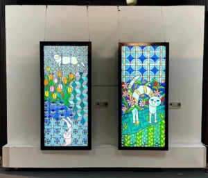 Backlighting Application for Layered Glass Art Installations