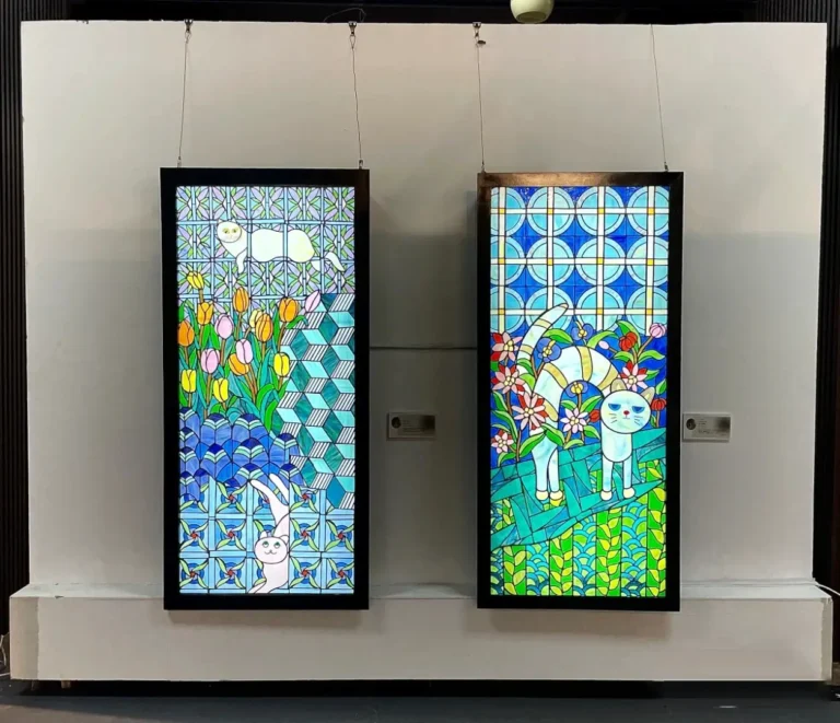 Backlighting Application for Layered Glass Art Installations