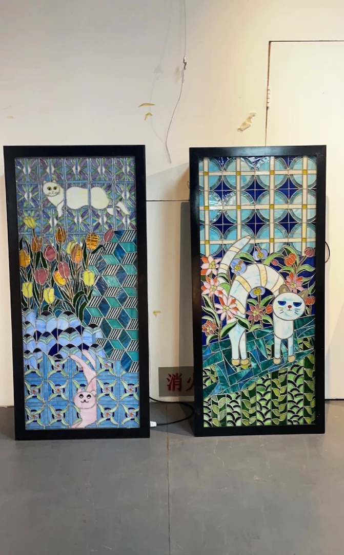 Backlighting Application for Layered Glass Art Installations