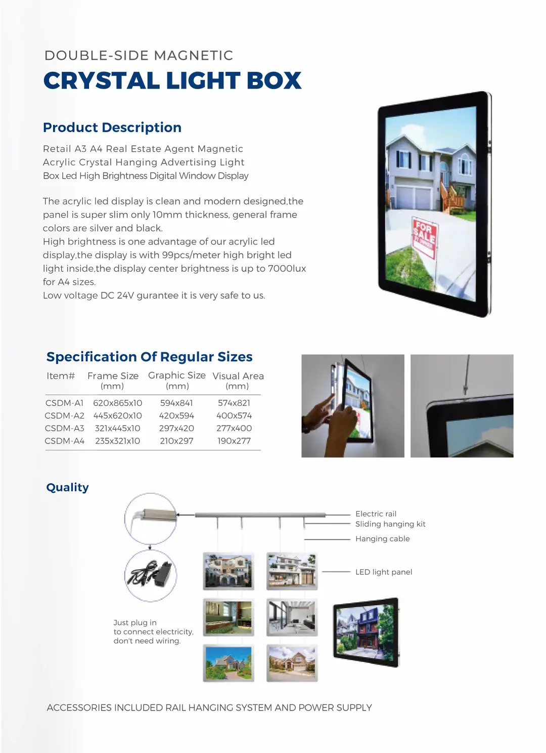 DOUBLE-SIDE MAGNETIC CRYSTAL LIGHT BOX introduce