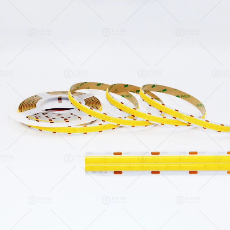 600 LEDs/m Double-Row Spliced PCB COB LED Strip